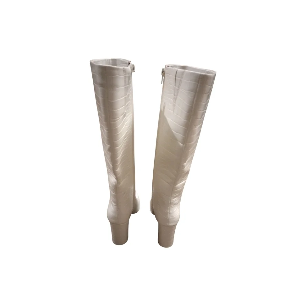 I.N.C.Concepts Elegant White Knee-High Boots With Chunky Heel, Size 8, NWOT - Picture 6 of 9